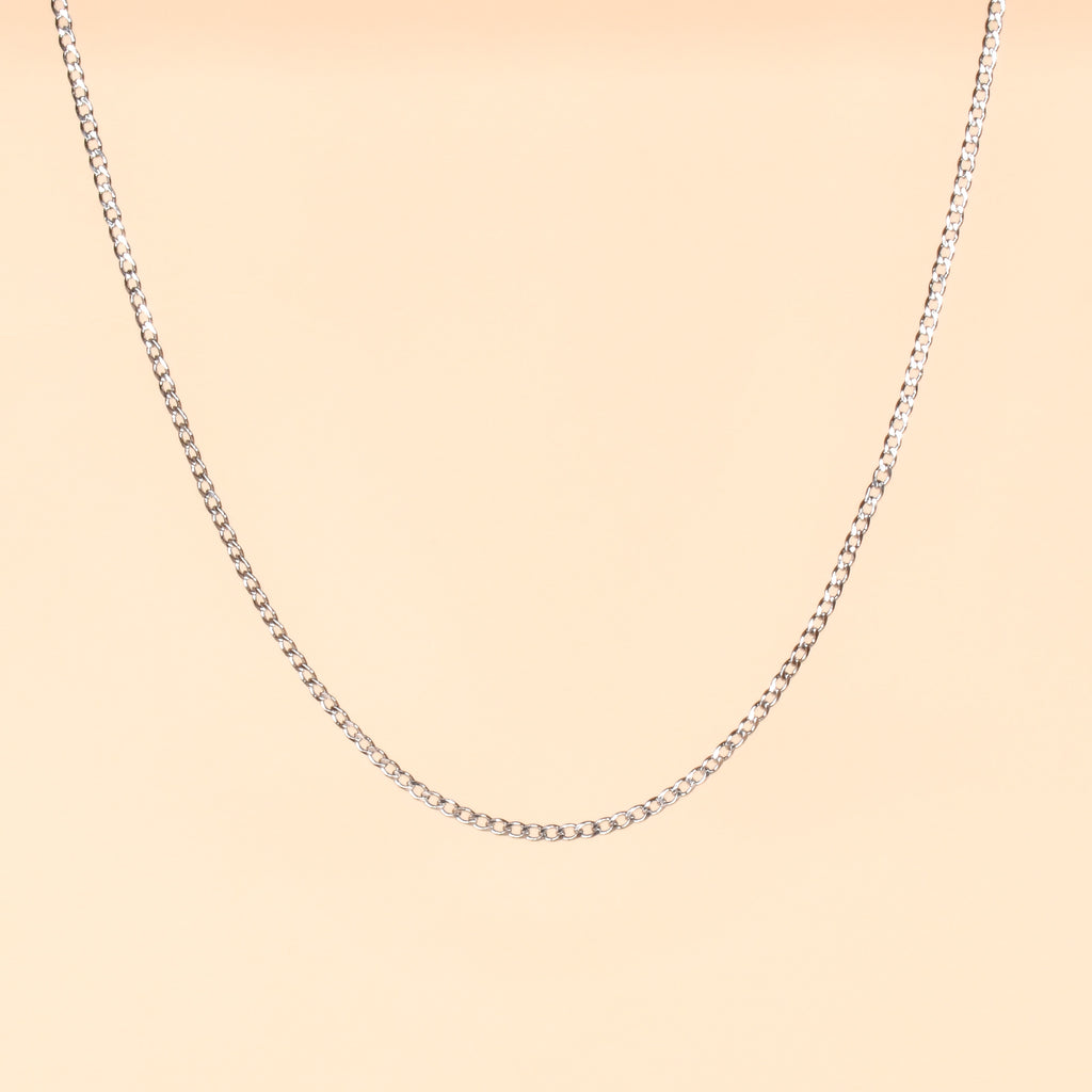 Collier Agathe en acier inoxydable couleur argent